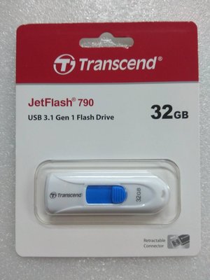 @淡水無國界@ Transcend 創見 32G 隨身碟 USB3.0 32GB JF790W 白色 USB JF790