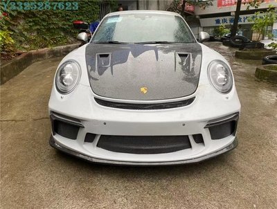 保時捷911 991改裝升級GT3RS大包圍半碳纖維前保桿后杠側裙尾翼引擎蓋 Supar.Car /請議價