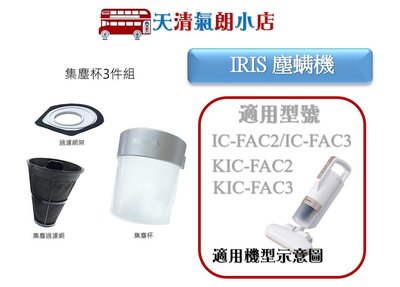 日本IRIS 除蟎機 集塵杯套3件組 (過濾網架+集塵過濾網+集塵杯) 台灣現貨