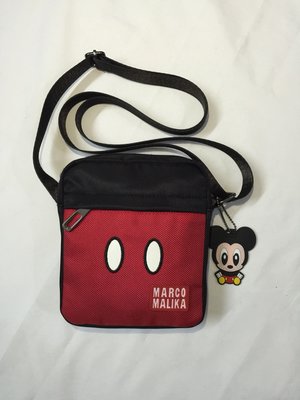 預購-Marco&amp;Malika 米奇簡約時尚運動斜背小包包韓版潮單男女小方包
