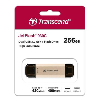 💓好市多代購💓創見JetFlash930C 256GB Type C USB 3.2 OTG雙頭隨身碟 留言-200