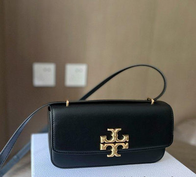 TORY BURCH eleanor 黑色腋下包 雙肩帶 單肩側背包代購