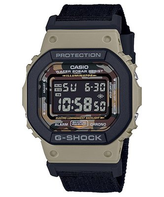 【金台鐘錶】CASIO卡西歐G-SHOCK  耐衝擊構造、(2條錶帶) (限量套裝組盒) DW-5610SUS-5