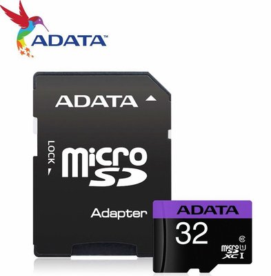威剛 ADATA 記憶卡 microSD 32G 直購$１45 U1紫卡 80M/s 附轉卡 終身保固公司貨