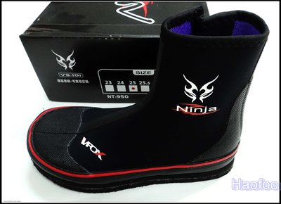 VFOX Ninja 毛氈釘鞋防滑鞋27號(尚有24,25, 26,28,29)任ㄧ ~~豪福釣具小舖~[Haofoo]