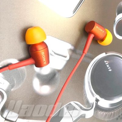 【福利品】SONY MDR-EX750AP 橘 (3) 高音質 耳道式耳機 送收納盒+耳塞
