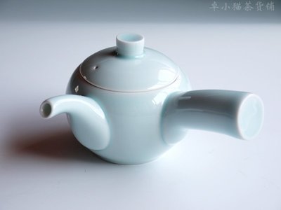 現貨熱銷-日本進口 白山陶器青白釉 波佐見燒丸小急須 日本茶道茶壺 茶杯子