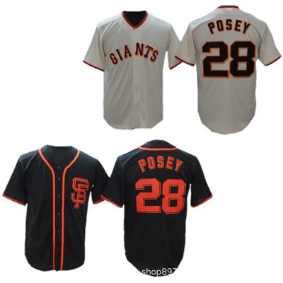 熱銷 2020新款MLB球衣 舊金山巨人隊28#棒球服實拍圖 可開發票