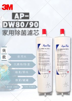 3M DWS1000 淨水器替換濾心AP-DW80/90 (同 3US-F005-5/3US-006-5)