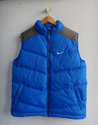 jacob00765100 ~ 正品 NIKE 寶藍色 鋪棉背心/外套 size: L/155cm