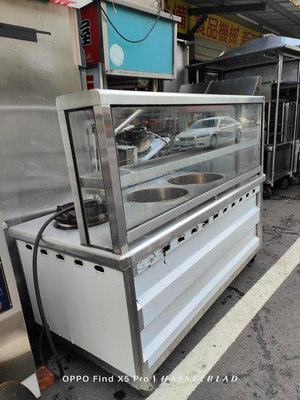 南門餐廚設備拍賣二手厚料二個洞一個快速炒爐6尺吧台攤車