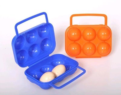 《信捷戶外》【L62】6格雞蛋盒 蛋盒 攜蛋盒 便攜 防水防震便攜式雞蛋盒 蛋托 收納盒 戶外 露營 野餐 野炊