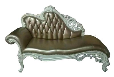 【大熊傢俱】A88  金色 玫瑰系列 新古典 法式沙發 貴妃椅 左貴妃 歐式沙發 布藝貴妃 躺椅