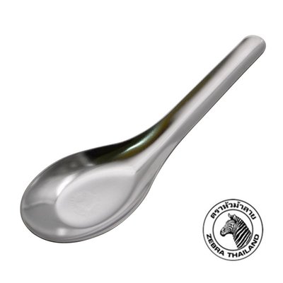 「CP好物」ZEBRA不鏽鋼湯匙(6入組) ZEBRA#18-0不鏽鋼#430不鏽鋼湯匙家用湯匙餐具SGS平底匙