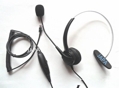 客服用耳機~總機專用耳機/適用NEC、國際牌、MBS等各類總機專用耳機