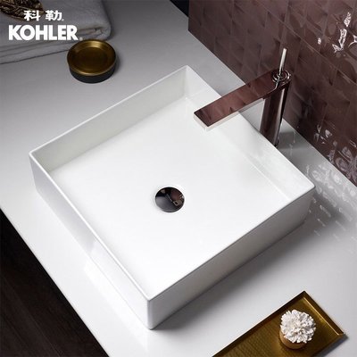 御舍精品衛浴 美國 KOHLER MICA系列 方型檯面臉盆 K-90011