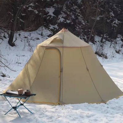 靜星山居6人金字塔帳篷團隊戶外登山帳篷野防風雨營家庭自駕游帳超夯 下殺 爆品