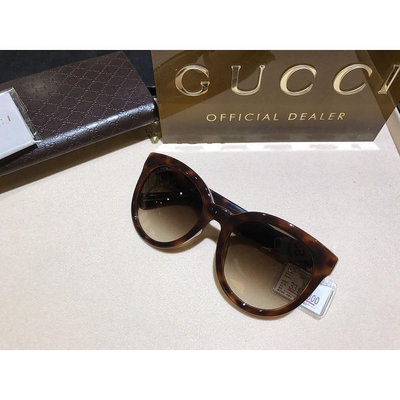 GUCCI GG3842復古貓眼大粗框太陽眼鏡*