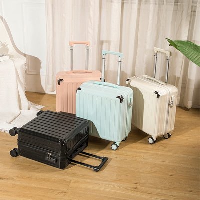 行李箱女多功能18寸小型輕便短途登機箱時尚箱子萬向輪拉桿旅行箱