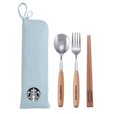 星巴克 星巴克餐具袋組-冰雪藍 Starbucks 2020/8/17上市