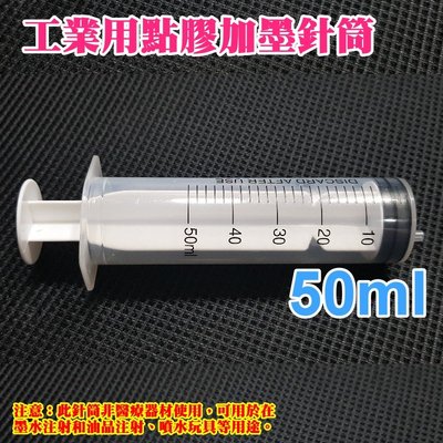 台灣本地 快速出貨工業用點膠加墨針筒（容量：50ml）🐸無配針 香水液體分裝 塑料注射器 加墨工具 模型填充