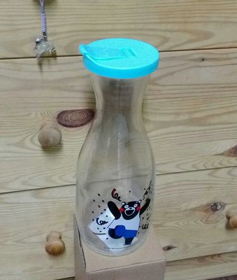 全新KUMAMON熊本熊/冷水壺/玻璃冷水瓶/容量1000ml/只有一件