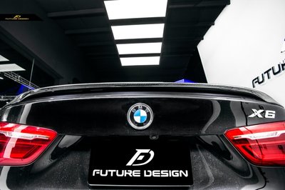【政銓企業有限公司】BMW F16 X6 F86 X6M 適用 P款 高品質 抽真空 碳纖維 尾翼 現貨供應 免費安裝
