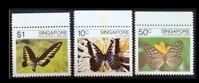 [QBo小賣場] 新加坡 1982 蝴蝶 3全 #6107