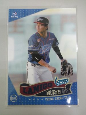 鍾承佑 - 普卡 - 2012中華職棒球員卡