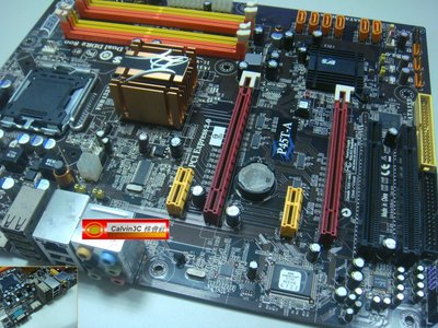 精英 ECS P45T-A 775腳位 Intel P45晶片 6組SATA 4組DDR2 1組IDE HDMI 雙顯示