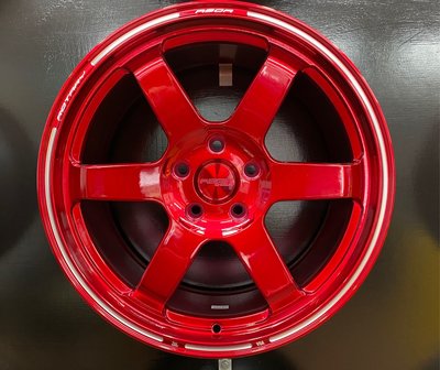 【宏程輪胎】ASGA ARF11  18吋旋壓鋁圈 5/114.3 紅