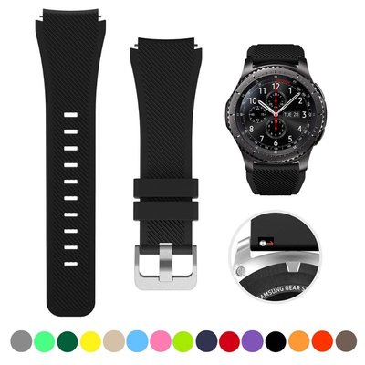三星錶帶 矽膠 防水 尼龍 復古20mm 22mm 錶帶 三星Galaxy Watch 5硅膠錶帶 華為智能手錶 錶帶 硅膠錶帶 多顏色可選