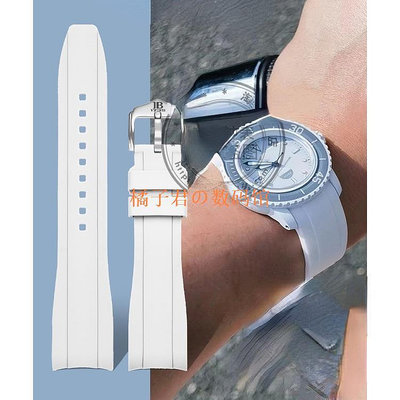 【橘子君の數碼館】Blancpain x S-watch Joint Collection 男士女士潛水運動防水錶帶矽膠錶帶月亮 20