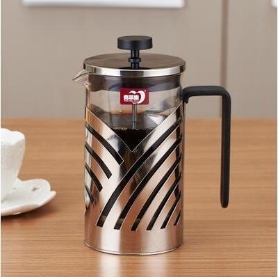 法式濾壓壺 - 不銹鋼手沖咖啡壺家用法式濾壓壺咖啡過濾杯耐熱沖茶器XBDshk促銷