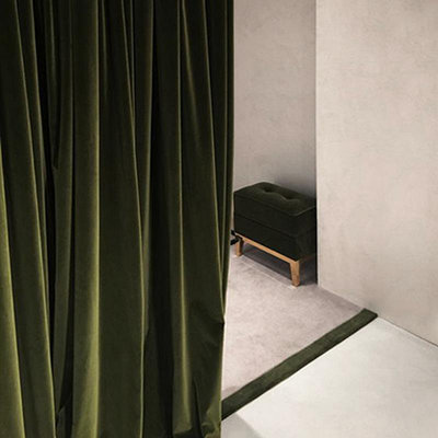 現貨 快速發貨6BUJ輯/35 橄欖綠墨綠色絲絨窗簾輕奢復古2022年新款客廳臥室遮光