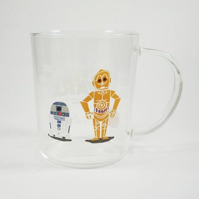 【日本 HARIO】 SW機器人R2-D2-C3PO玻璃馬克杯 360ML