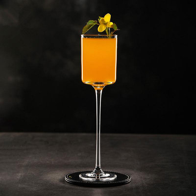 進口酒杯日式水晶高腳杯直筒雞尾酒杯創意個性古典洋酒杯子香檳酒杯甜酒杯