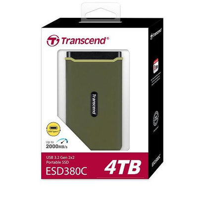 創見 TRANSCEND ESD380C 4TB USB3.2 Type C 行動固態硬碟【風和資訊】