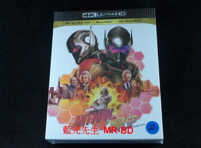 [4K藍光BD] - 蟻人與黃蜂女 Ant-Man and Wasp UHD+3D+BD 三碟精裝鐵盒版 - 蟻人2