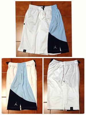 (售出) Jordan 絕版籃球褲 短褲 有口袋 白藍北卡藍