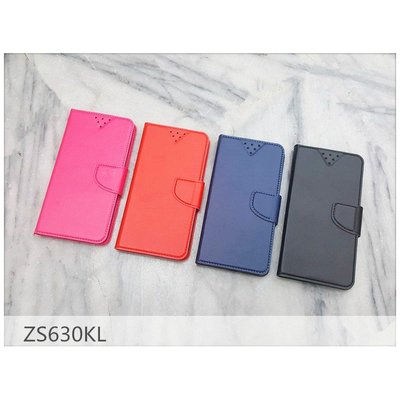 ASUS ZenFone6 ZS630KL 極簡皮革 素色 可站立 皮套 書本式 側翻皮套