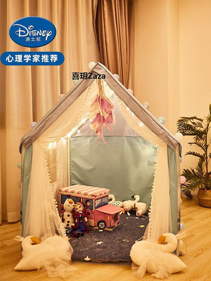 新品冰雪奇緣兒童帳篷室內女孩公主城堡小房子生日禮物艾莎游戲玩具屋