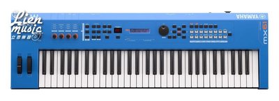 『立恩樂器』免運優惠 台南 YAMAHA 經銷商 MX61 BU MX-61 V2 全新第二代 61 合成器 鍵盤 藍色