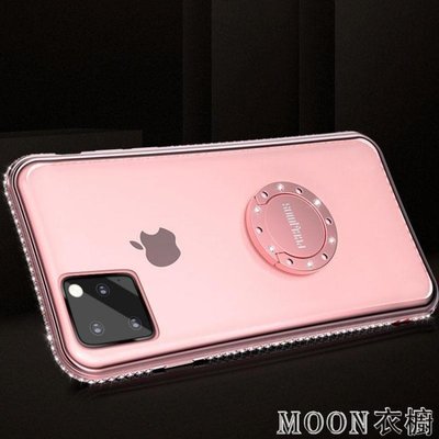 現貨熱銷-iphone11 透明水鑽蘋果11手機殼女款潮牌maxpro軟硅膠1