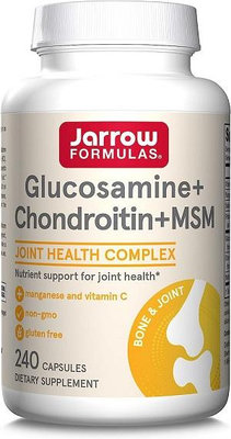 府城營養網*美國熱銷Jarrow Formulas葡萄糖胺軟骨素Glucosamine Chondroitin+MSM(240裝)