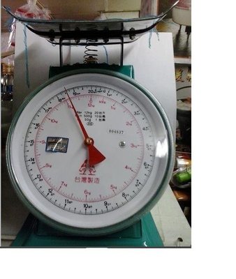12公斤彈簧磅秤 20台斤 傳統磅秤 指針鐵磅秤 非電子磅秤~ecgo五金百貨