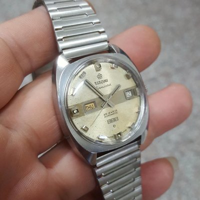 888＜發發發＞超極老麥麥 TITONI 梅花麥 梅花錶 機械錶 漂亮 36mm 老錶 瑞士錶