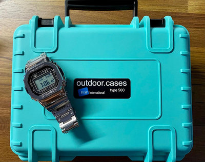 （已交流）德國B&amp;W鐘錶收藏旅行箱type 500（兩隻裝，外觀Tiffany藍色）