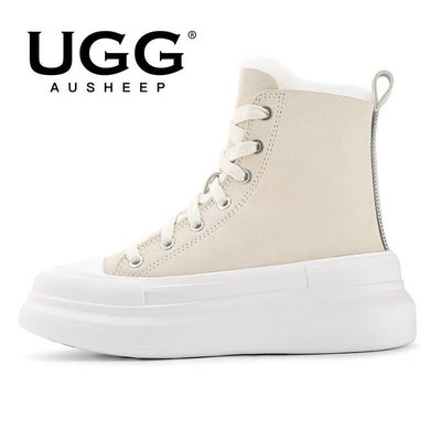 100％原廠 AUSHEEP UGG馬丁靴女 新品雪地靴女 冬季保暖皮毛一體女短靴