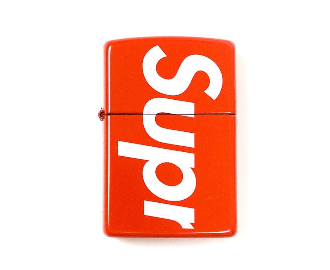 希望商店】Supreme Logo Zippo Red 18SS LOGO 經典滿版防風打火機